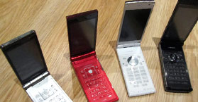 Docomo CA-01C, Docomo SH-10C, Docomo F-02D, Docomo F-04D Titanium silver