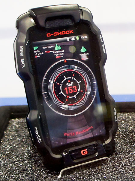 японские телефоны Casio G-Shock Phone
