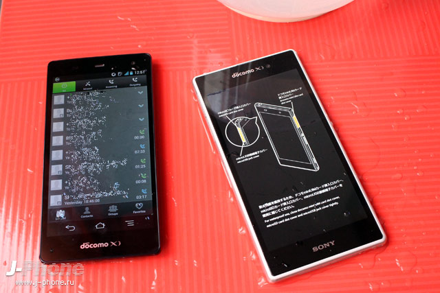 Тестируем на водонепроницаемость Sony Xperia Z1 Docomo SO-01F и Fujitsu Arrows NX Docomo F-01F Тестируем на водонепроницаемость Sony Xperia Z1 Docomo SO-01F и Fujitsu Arrows NX Docomo F-01F