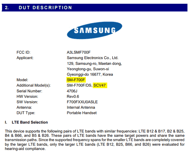 Гибкая раскладушка Samsung Galaxy Z Flip SCV47 прошла сертификацию для Au