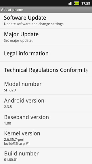 Sharp slider Docomo SH-02D