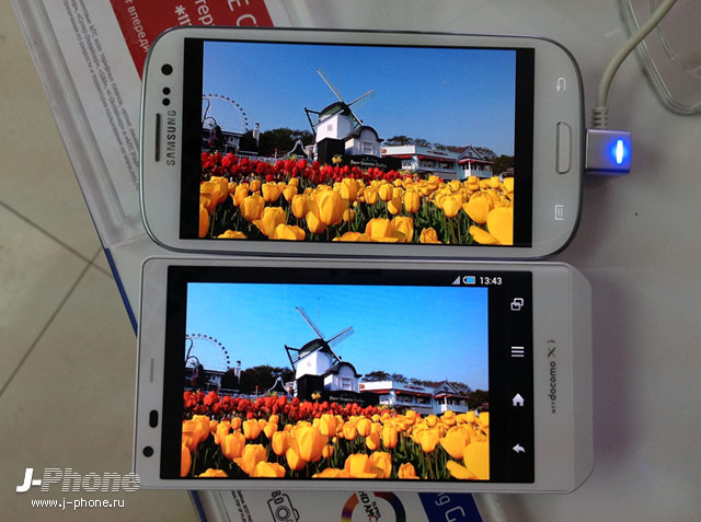docomo sh-02e vs. samsung galaxy s3 docomo sh-02e vs. samsung galaxy s3