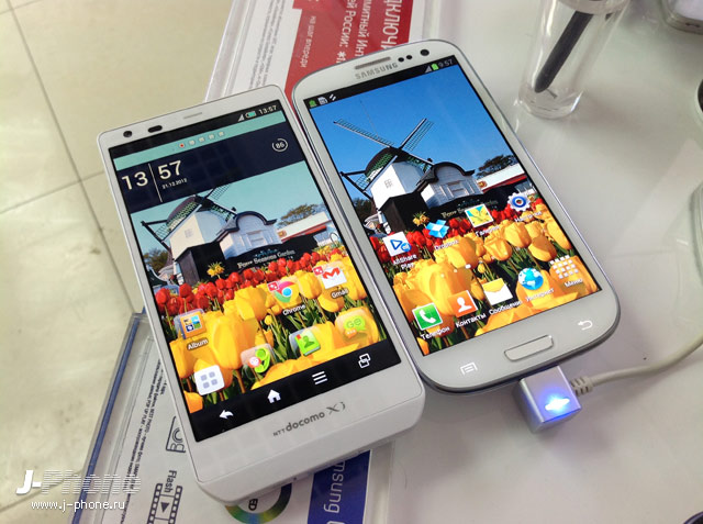 docomo sh-02e vs. samsung galaxy s3 docomo sh-02e vs. samsung galaxy s3