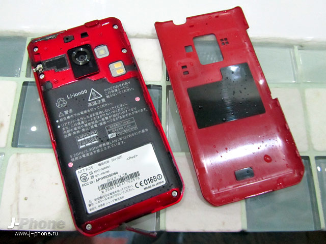 sharp docomo sh-02e водонепроницаемость