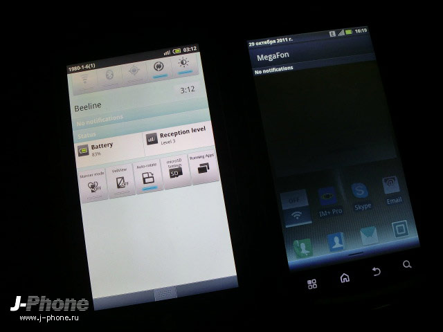 Motorola MT870 vs. Docomo SH-12C