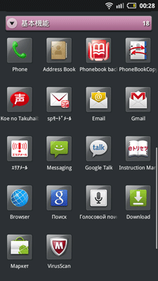 японские телефоны Docomo SH-13C