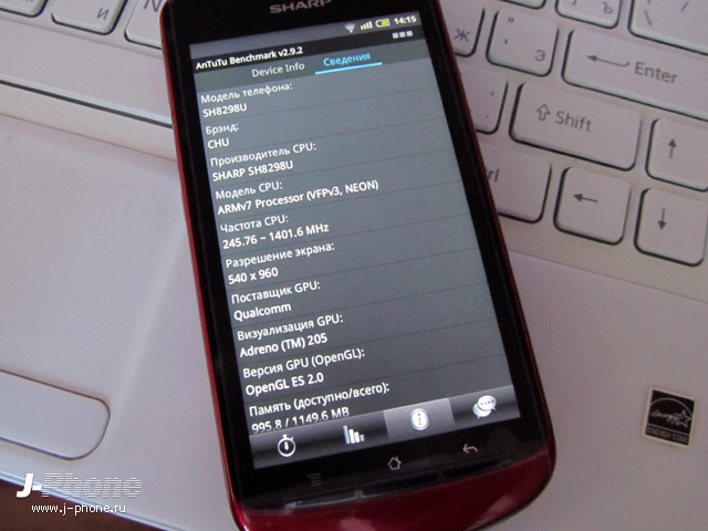 3D смартфон sharp sh8298u 3D смартфон sharp sh8298u