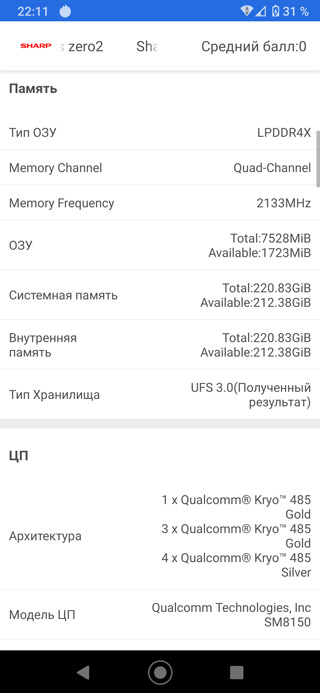 Обзор Sharp AQUOS zero2