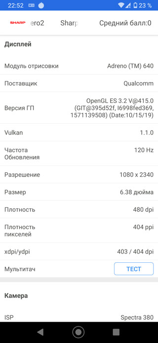 Обзор Sharp AQUOS zero2