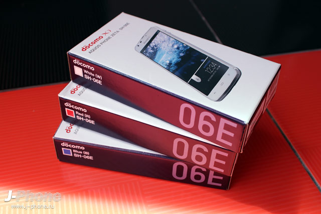сравнение смартфонов Sharp Docomo SH-06E Aquos Phone Zeta всех цветов