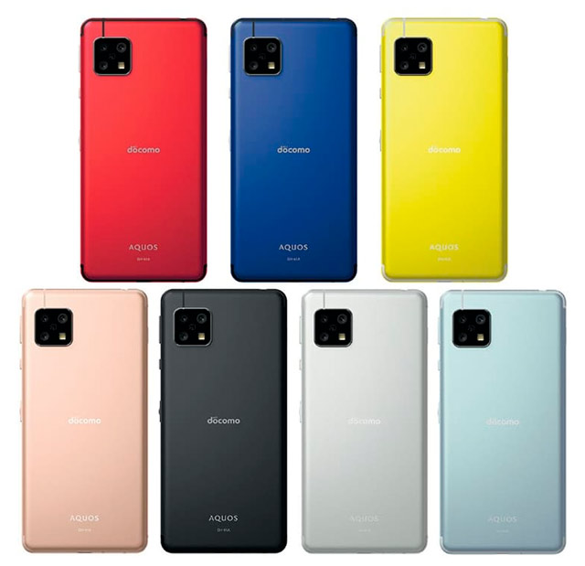 Японский оператор NTT Docomo выпустил в продажу компактный смартфон Sharp AQUOS sense4 SH-41A в лимитированных красном, синем и желтом цветах