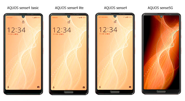 Сводная таблица основных отличий между смартфонами Sharp AQUOS sense4, AQUOS sense4 lite, AQUOS sense4 basic и AQUOS sense 5G