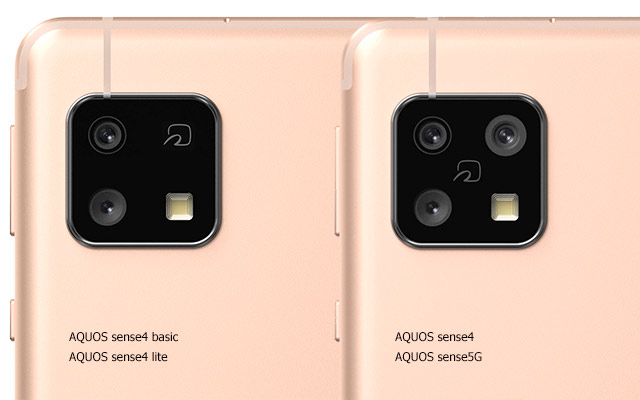 Сводная таблица основных отличий между смартфонами Sharp AQUOS sense4, AQUOS sense4 lite, AQUOS sense4 basic и AQUOS sense 5G