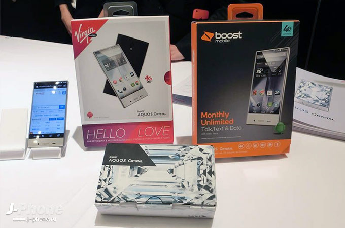 Японский смартфон Softbank Sharp Aquos Crystal Японский смартфон Softbank Sharp Aquos Crystal