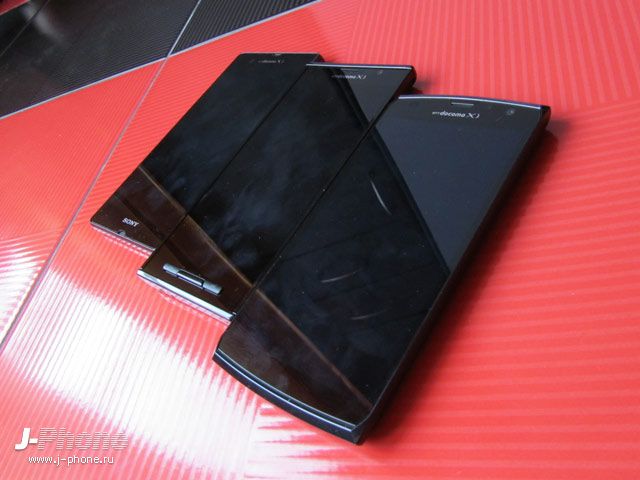 сравниваем японские смартфоны Fujitsu Arrows X Docomo F-02E, SONY Xperia Z Docomo SO-02E и Panasonic Docomo P-02E Eluga X