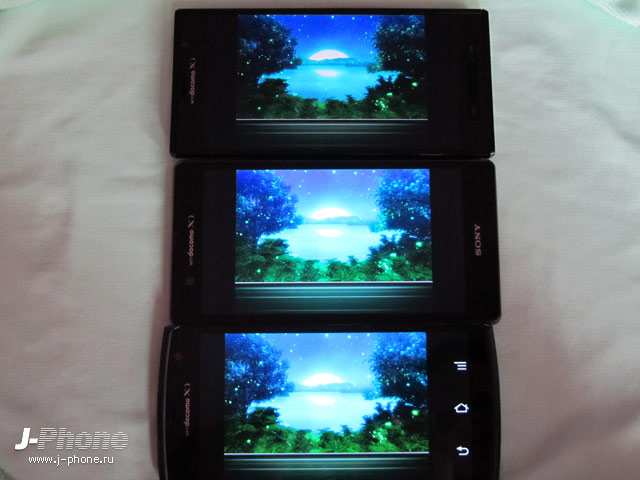 сравниваем японские смартфоны Fujitsu Arrows X Docomo F-02E, SONY Xperia Z Docomo SO-02E и Panasonic Docomo P-02E Eluga X