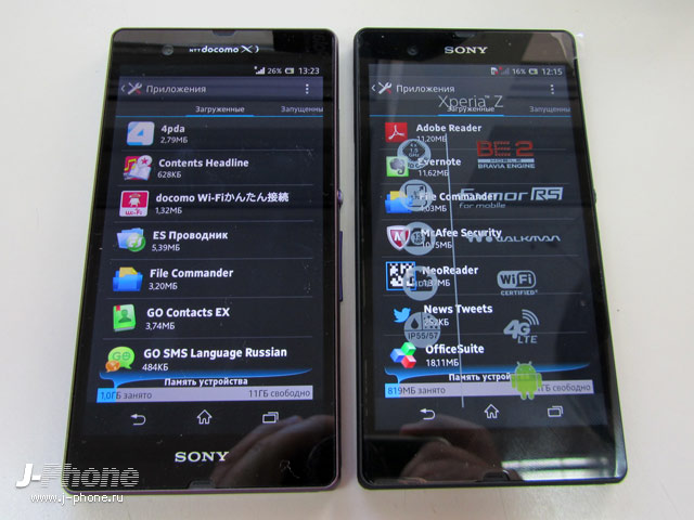 сравниваем японский и европейский Sony Xperia Z
