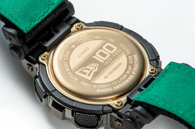 Японская компания Casio Computer Co. представила новую модель часов GM-110NE серии G-SHOCK в коллаборации с брендом бейсболок NEW ERA.