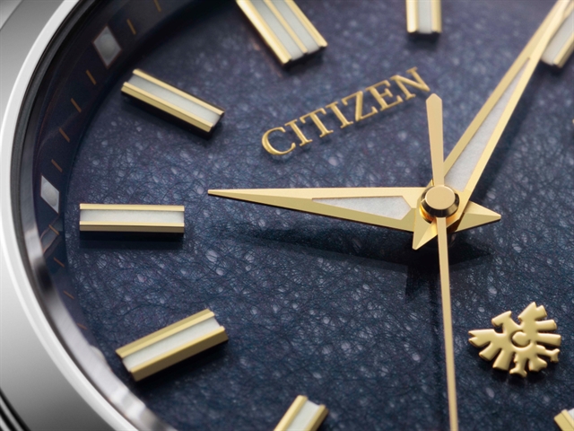 The Citizen получил лимитированную модель AQ4094-58L с циферблатом из индиго-васи