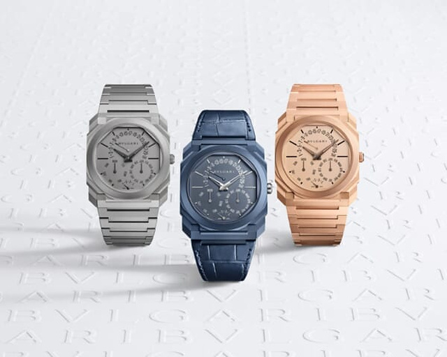 Bvlgari добавила монохромный синий цвет ультратонким Octo Finissimo Perpetual Calendar