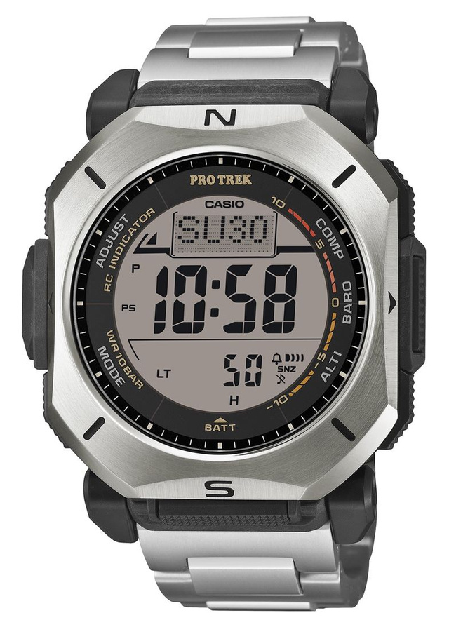 Casio добавила титановый браслет и сапфир в PRO TREK PRW-69YT-7JF