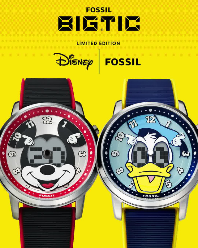 Fossil вернула BIG TIC в часах с Микки Маусом и Дональдом Даком