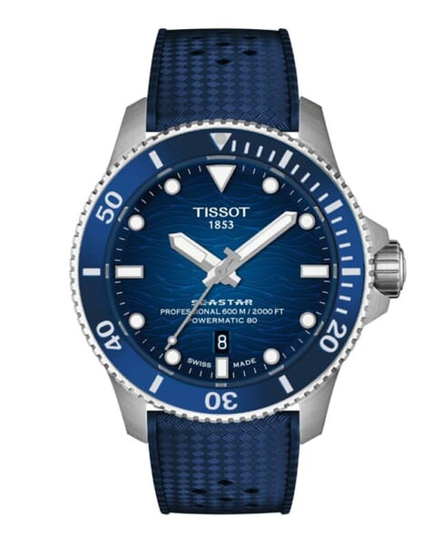 Tissot и Oris показали дайверские часы с волновыми циферблатами