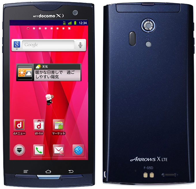 японские телефоны Fujitsu Arrows X LTE F-05D