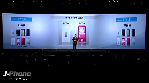 японские телефоны NTT Docomo 2011-2012