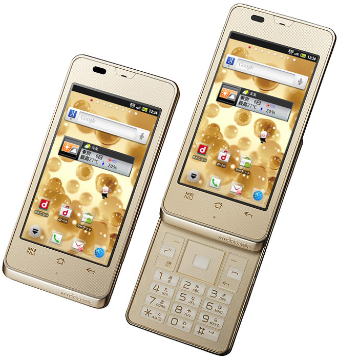 японские телефоны Sharp Docomo SH-02D Aquos Phone slider