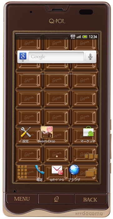 японские телефоны Sharp Q-pot.Phone SH-04D