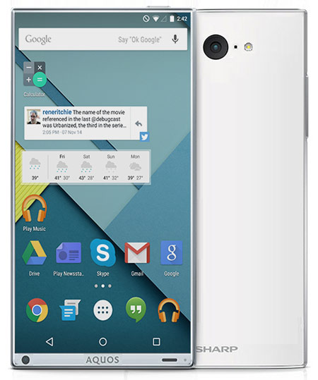 Миф о новом безрамочном смартфоне Sharp Aquos Crystal 2 